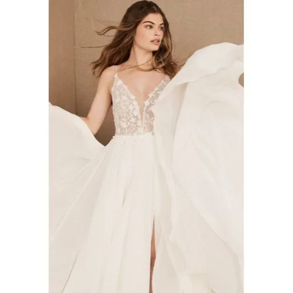 Anthropologie Jenny Yoo Kelsey Wedding Gown Size 2